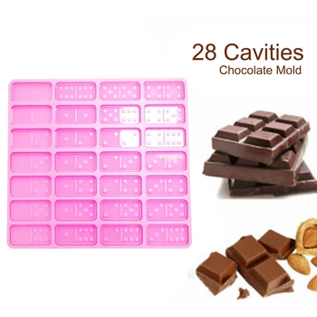 Silicone Domino Resin Molds, 28 Cavities Domino Silicone Mold for Chocolate Cake Cookie and DIY Craft
Silicone Domino Resin Molds, 28 Cavities Domino Silicone Mold for Chocolate Cake Cookie and DIY Craft