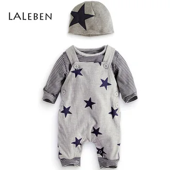 laleben 2019 Spring and Autumn Children's Set Star Boys Belt Trousers Long Sleeve T-shirts Hat Three-pieces sets Children's Wear 
laleben 2019 Spring and Autumn Children's Set Star Boys Belt Trousers Long Sleeve T-shirts Hat Three-pieces sets Children's Wear