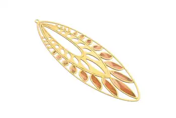 Raw Brass Marquise Shaped Earrings Charms - Hallow Out Earring Charms - 6Pcs/Lot - 82.4x27.7x0.3mm - JJA3994
Raw Brass Marquise Shaped Earrings Charms - Hallow Out Earring Charms - 6Pcs/Lot - 82.4x27.7x0.3mm - JJA3994