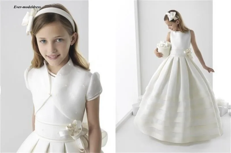 Purely Holy First Communion Dresses 2019 O-Neck Ball Gowns Flower Girls Dresses Floor Length With Jackets Vestido De Daminha
Purely Holy First Communion Dresses 2019 O-Neck Ball Gowns Flower Girls Dresses Floor Length With Jackets Vestido De Daminha