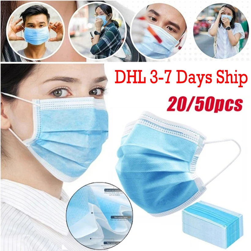 Disposable Face Mask 3-layer Protective 20/50PCS Mouth Mask Anti PM2.5 Adult Breathable Facial Dust Masks In Stock Ship In 24
Disposable Face Mask 3-layer Protective 20/50PCS Mouth Mask Anti PM2.5 Adult Breathable Facial Dust Masks In Stock Ship In 24