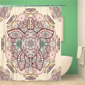 Bathroom Shower Curtain Modern Mandala Pattern Turtle Tribal Totem Animal Zentangle Abstract 72x78 inches Waterproof Bath
Bathroom Shower Curtain Modern Mandala Pattern Turtle Tribal Totem Animal Zentangle Abstract 72x78 inches Waterproof Bath