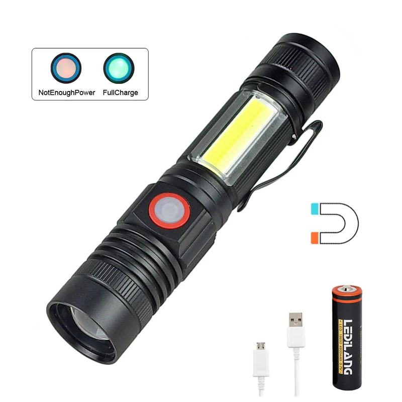 ZHIYU Rechargeable LED Flashlight, Magnetic Lamp with Clip , Side Work Light, Bright, Zoomable LED Torch for Camping, Hiking
ZHIYU Rechargeable LED Flashlight, Magnetic Lamp with Clip , Side Work Light, Bright, Zoomable LED Torch for Camping, Hiking