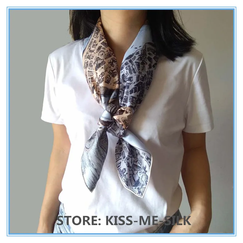 KMS Horse Design Grey Blue Twill Silk Square Scarf Pure Silk Shawl Twill Wrap for Girl Lady Women 90*90CM/50G
KMS Horse Design Grey Blue Twill Silk Square Scarf Pure Silk Shawl Twill Wrap for Girl Lady Women 90*90CM/50G