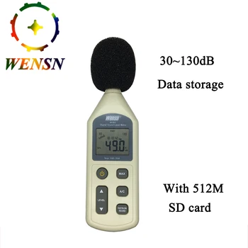 Digital Sound Level Meter 30-130dB LCD Noise Measuring Instrument A/C Feature Decibel Monitoring Logger Tester With 512M SD card
Digital Sound Level Meter 30-130dB LCD Noise Measuring Instrument A/C Feature Decibel Monitoring Logger Tester With 512M SD card