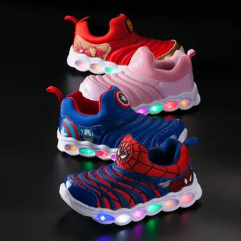 Fashion Spider man cartoon high quality children casual shoes LED lighted comfortable baby girls boys shoes Cute kids sneakers
Fashion Spider man cartoon high quality children casual shoes LED lighted comfortable baby girls boys shoes Cute kids sneakers