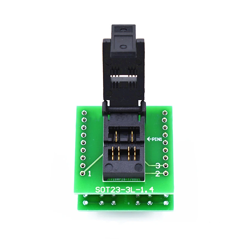 ANDK SOT23-3L-1.4 IC test socket pin pitch 0.95mm IC body size 1.4mm clamshell ZIF programming adapter original socket by free
ANDK SOT23-3L-1.4 IC test socket pin pitch 0.95mm IC body size 1.4mm clamshell ZIF programming adapter original socket by free
