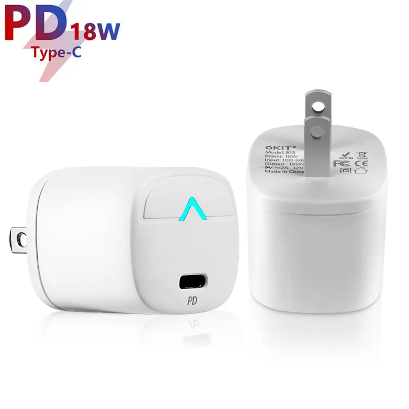 USB C Charger 18W Power Delivery 3.0 Ultra-Compact USB C Wall Charger For iPhone 11/XS/XR/8 Plus For Huawei For Samsung
USB C Charger 18W Power Delivery 3.0 Ultra-Compact USB C Wall Charger For iPhone 11/XS/XR/8 Plus For Huawei For Samsung