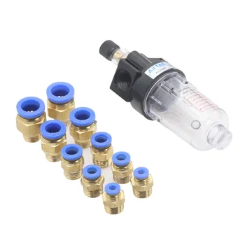 

AL2000 Series Pneumatic Air Source Treatment Lubricator 1/4" Thread 4mm 6mm 8mm 10mm 12mm Fittings Copper Connector