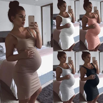 Maternity Pregnancy clothes Women Brief Pure Color Sleeveless Maternity Dress Summer High Elastic Slim Fit Pregnant Dresses
Maternity Pregnancy clothes Women Brief Pure Color Sleeveless Maternity Dress Summer High Elastic Slim Fit Pregnant Dresses