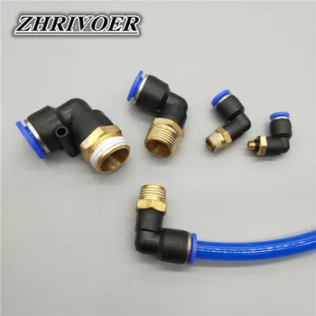 PL Pneumatic connector 4mm-12mm Hose OD 1/8" 1/4" 3/8" 1/2" Male Thread Pneumatic Tube Elbow Connector Tube Air Push In Fitting
PL Pneumatic connector 4mm-12mm Hose OD 1/8" 1/4" 3/8" 1/2" Male Thread Pneumatic Tube Elbow Connector Tube Air Push In Fitting