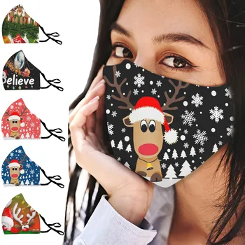 Adult Christmas print washable and reusable cotton mask PM2.5 Dust Protection Mask Fashion printing adjustable breathable mask#K
Adult Christmas print washable and reusable cotton mask PM2.5 Dust Protection Mask Fashion printing adjustable breathable mask#K
