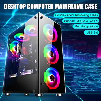 NEW Gamer Cooling Desktop Computer Mainframe Case For ATX/ m-atx/mini-itx Motherboard Support 8 Fans Port 350x290x410mm
NEW Gamer Cooling Desktop Computer Mainframe Case For ATX/ m-atx/mini-itx Motherboard Support 8 Fans Port 350x290x410mm