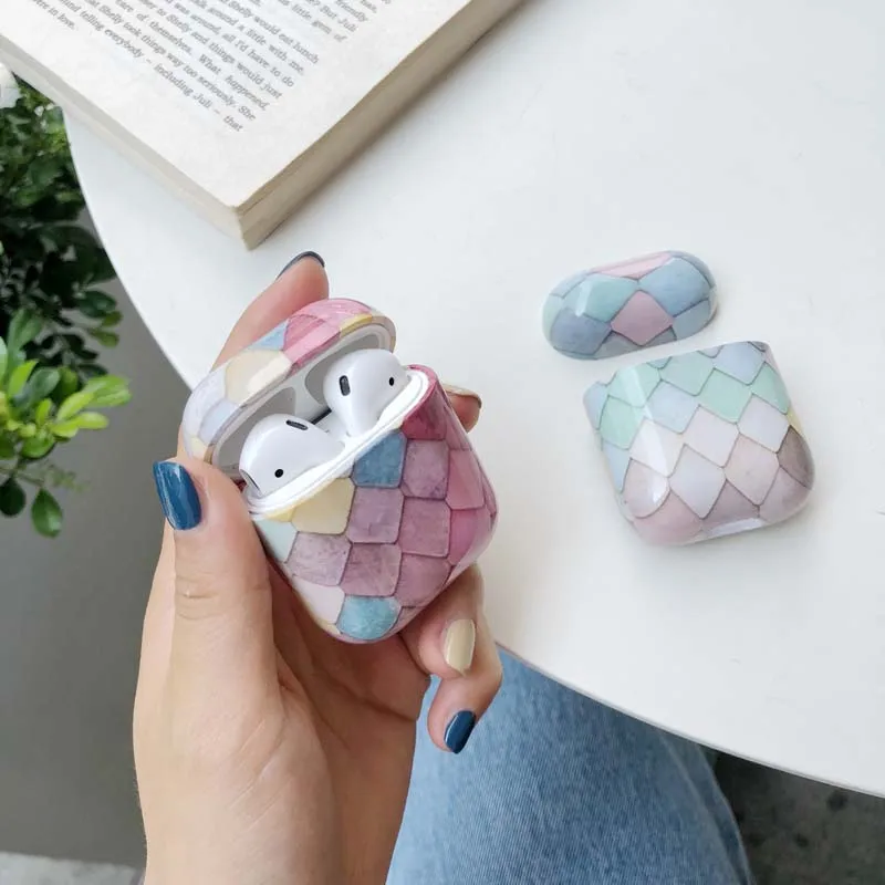 Colorful Fish-scale Patterned Headphones Case Box Suitable for Apple Airpods I II Case, Bluetooth Headset Case with PC Material
Colorful Fish-scale Patterned Headphones Case Box Suitable for Apple Airpods I II Case, Bluetooth Headset Case with PC Material