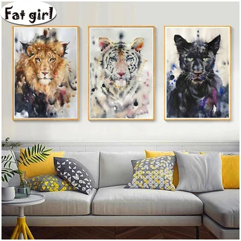 3 piece 5d diy diamond painting Large wild animal diamond embroidery Lion, tiger, ocelot mosaic cross stitch square round drill
3 piece 5d diy diamond painting Large wild animal diamond embroidery Lion, tiger, ocelot mosaic cross stitch square round drill