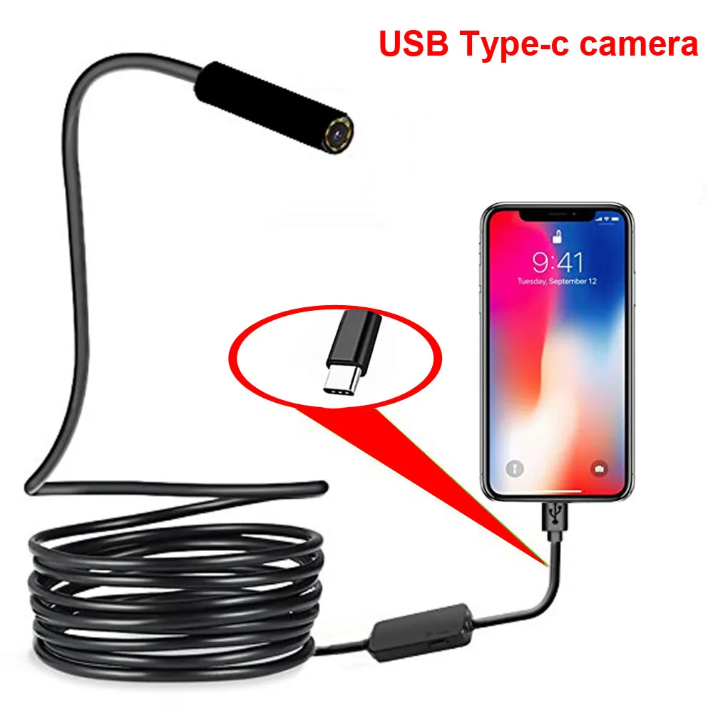 Car Endoscope Type c Inspection Camera 5.5mm Endoscopio 480P USB Borescope Hard Cable for Pipe Repair Android Smartphone PC-10m
Car Endoscope Type c Inspection Camera 5.5mm Endoscopio 480P USB Borescope Hard Cable for Pipe Repair Android Smartphone PC-10m