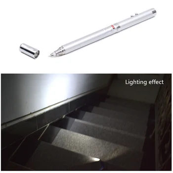 Multifunctional Torch Lamp Red Ray Laser Pointer Ballpoint Pen LED Flashlight Light Aluminum alloy for Work Teaching Training
Multifunctional Torch Lamp Red Ray Laser Pointer Ballpoint Pen LED Flashlight Light Aluminum alloy for Work Teaching Training