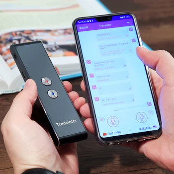 Portable Smart Voice International Translator Bluetooth Real Time Multi-Language Speech Translation for Travel Business Meeting
Portable Smart Voice International Translator Bluetooth Real Time Multi-Language Speech Translation for Travel Business Meeting