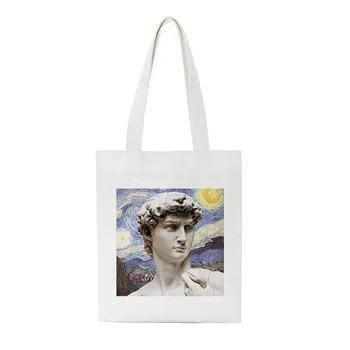 Summer Vintage David Printed Canvas Large-capacity Casual Starry Sky Van Gogh Fashion Harajuku Ins Art Women's Shoulder Bag
Summer Vintage David Printed Canvas Large-capacity Casual Starry Sky Van Gogh Fashion Harajuku Ins Art Women's Shoulder Bag