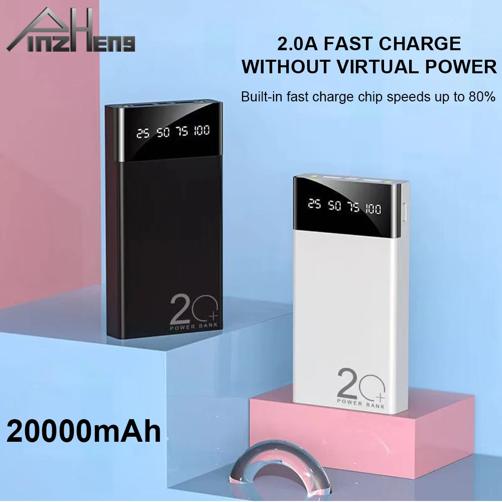 20000mAh Power Bank For iPhone 11 Pro Max Xiaomi Fast Charging USB Digital Display Powerbank Portable Charger External Battery
20000mAh Power Bank For iPhone 11 Pro Max Xiaomi Fast Charging USB Digital Display Powerbank Portable Charger External Battery