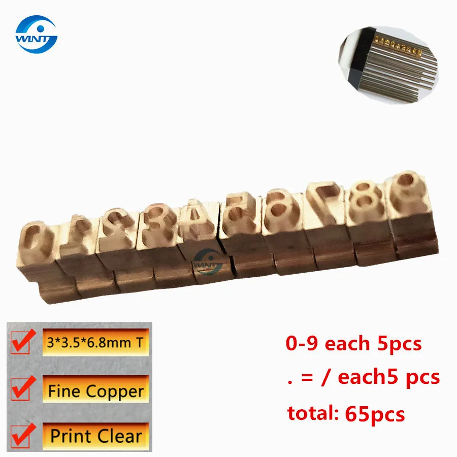 3*3.5*6.8mm Hot Stamping Brass Letters Numbers Ink Roll Printing Alphabet Font For Expiration Coding Machine Expire Date Lot.No
3*3.5*6.8mm Hot Stamping Brass Letters Numbers Ink Roll Printing Alphabet Font For Expiration Coding Machine Expire Date Lot.No