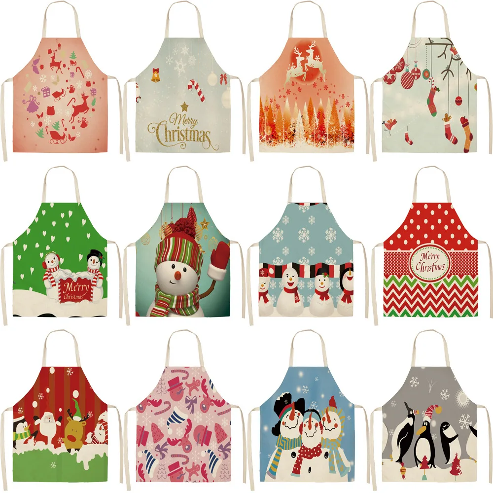High Quality Christmas Apron Fabric linen printed bodice overalls apron Home Cooking Baking Bibs Cleaning Tools
High Quality Christmas Apron Fabric linen printed bodice overalls apron Home Cooking Baking Bibs Cleaning Tools