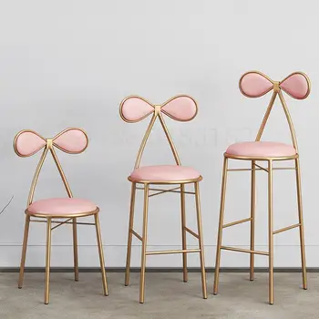 Modern minimalist fashion iron bow net red bar chair girl makeup chair single back dressing stool
Modern minimalist fashion iron bow net red bar chair girl makeup chair single back dressing stool