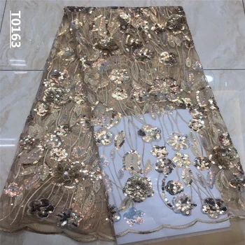 Golden African Lace Fabric Embroidered Nigerian Sequins Lace Fabric High Quality French Tulle Lace Fabric For Women Wedding
Golden African Lace Fabric Embroidered Nigerian Sequins Lace Fabric High Quality French Tulle Lace Fabric For Women Wedding