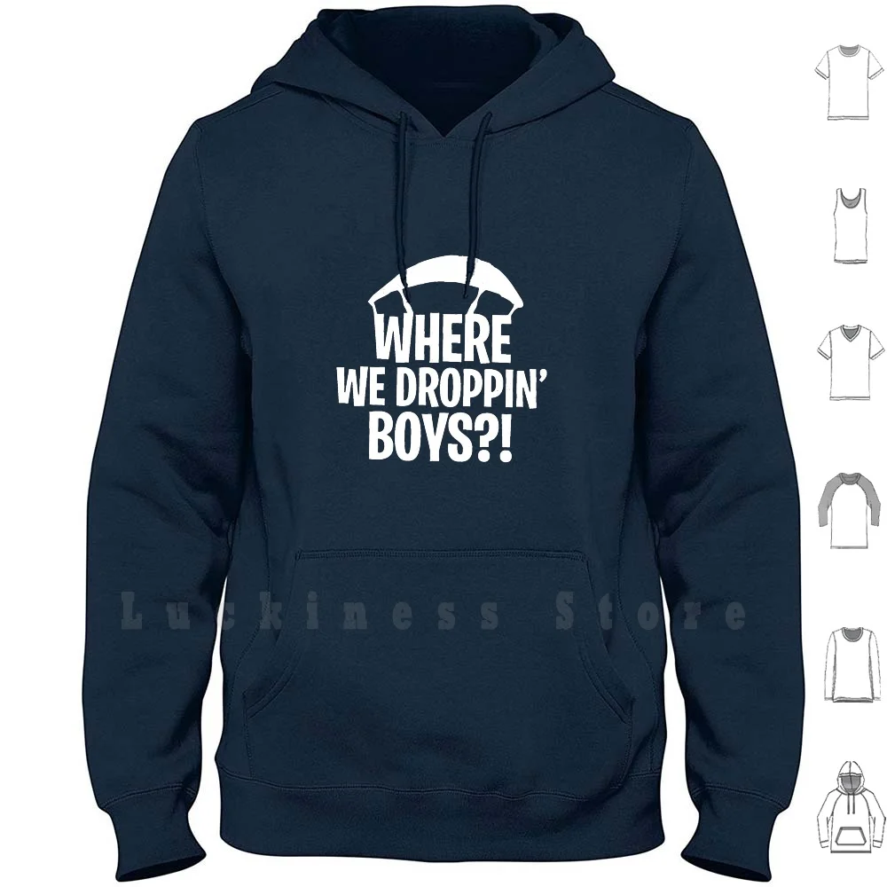 Go All Out Youth Where We Droppin' Boys Hoodies Long Sleeve Fans Where We Dropping
Go All Out Youth Where We Droppin' Boys Hoodies Long Sleeve Fans Where We Dropping