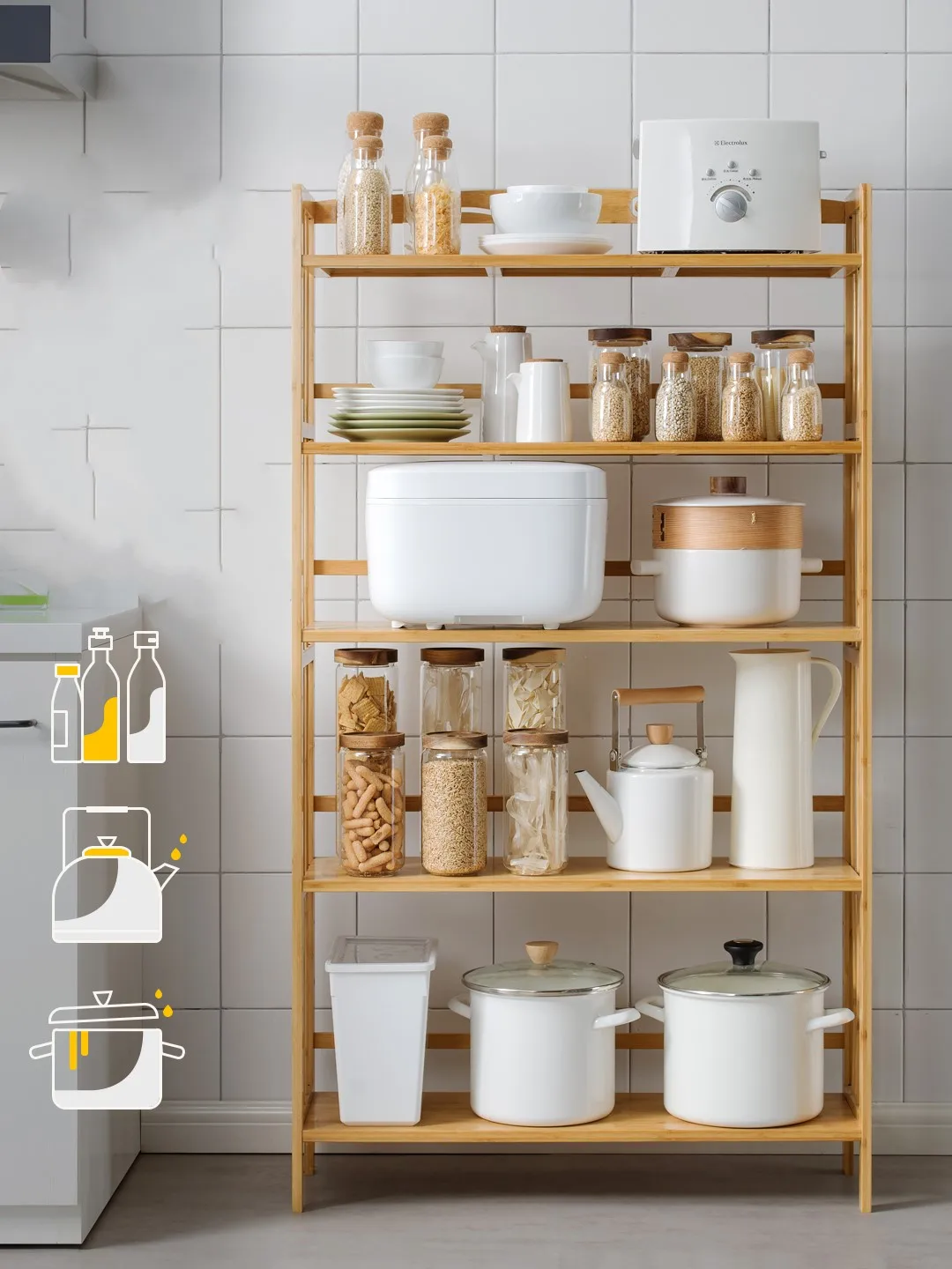 Kitchen microwave racks floor multi-layer storage rack bamboo bamboo household storage rack wood shelf cabinet
Kitchen microwave racks floor multi-layer storage rack bamboo bamboo household storage rack wood shelf cabinet