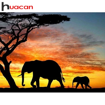 Huacan 5D DIY Diamond Painting Elephant Full Square Diamond Embroidery Mosaic Art Kit Landscape Sunset Decorations Home
Huacan 5D DIY Diamond Painting Elephant Full Square Diamond Embroidery Mosaic Art Kit Landscape Sunset Decorations Home