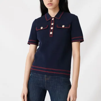 TVVOVVIN NEW Fashion Womens Summer Knitting Pullovers Geometric Short Sleve Girl Female T Shirt Tops N005
TVVOVVIN NEW Fashion Womens Summer Knitting Pullovers Geometric Short Sleve Girl Female T Shirt Tops N005