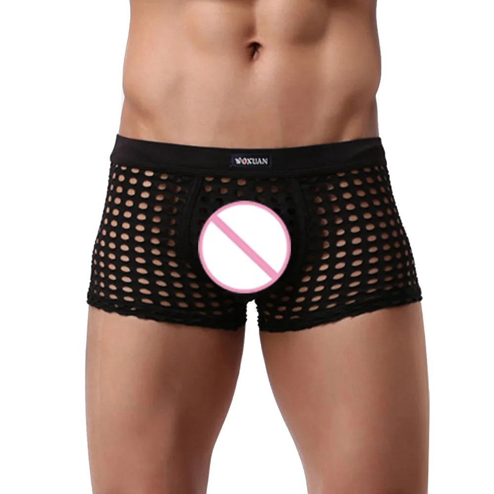 Sexy Mesh Men's boxer Underwear gay underwear Bulge Sports Hollow Ventilation Trunks men's underpants ropa interior hombre
Sexy Mesh Men's boxer Underwear gay underwear Bulge Sports Hollow Ventilation Trunks men's underpants ropa interior hombre