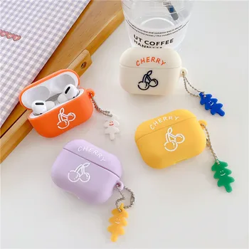 Cute Cherry Buletooth Earphone Case For Airpods Accessories Cartoon soft Cover Headphone Case Box For Airpods pro Charging Bag
Cute Cherry Buletooth Earphone Case For Airpods Accessories Cartoon soft Cover Headphone Case Box For Airpods pro Charging Bag
