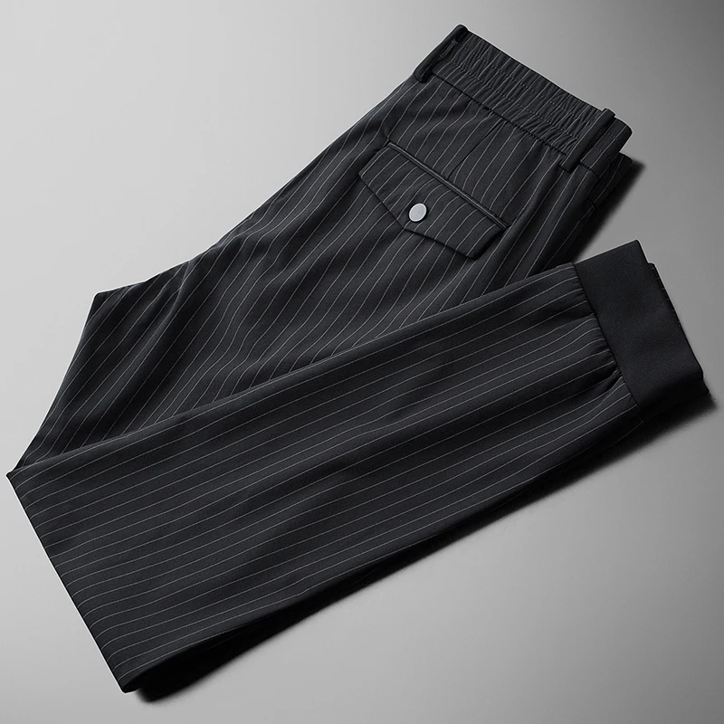 Vertical Stripe Mens Luxury Back Two Pockets Slim Male Pants High Quality Plus Size 40 Autumn Black Man Trousers
Vertical Stripe Mens Luxury Back Two Pockets Slim Male Pants High Quality Plus Size 40 Autumn Black Man Trousers