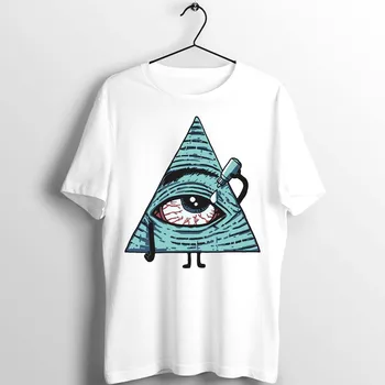 Unisex T Shirt Men Women Triangle green eye drops Funny Baked Illuminati Meme Printed Tee basic cotton casual cartoon clothing
Unisex T Shirt Men Women Triangle green eye drops Funny Baked Illuminati Meme Printed Tee basic cotton casual cartoon clothing