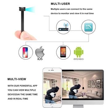 IP P2P Camera 4K HD DIY Mini Camera Wifi Network Webcam Wireless Cam Module Motion Activated Small Night vision Camcorder
IP P2P Camera 4K HD DIY Mini Camera Wifi Network Webcam Wireless Cam Module Motion Activated Small Night vision Camcorder