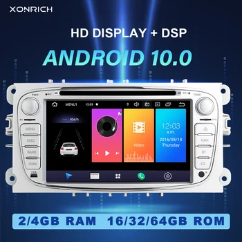 DSP 4GB 2 din Android 10 Car Radio Multimedia For Ford Focus 2 3 mk2 Mondeo 4 Kuga Fiesta Transit Connect S-MAXC-MAX Galaxy GPS 
DSP 4GB 2 din Android 10 Car Radio Multimedia For Ford Focus 2 3 mk2 Mondeo 4 Kuga Fiesta Transit Connect S-MAXC-MAX Galaxy GPS