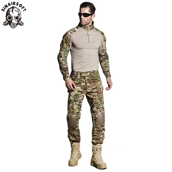 SINAIRSOFT Tactical G3 BDU Camouflage Combat Uniform Airsoft Shirt Pants With Knee Pads Military Multicam Hunting Camo Clothes
SINAIRSOFT Tactical G3 BDU Camouflage Combat Uniform Airsoft Shirt Pants With Knee Pads Military Multicam Hunting Camo Clothes