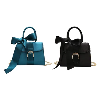 2x European Style Handbags Velvet Women Bag Bow Tie Sweet Lady Tote Bag Chain Shoulder Bag Satchel Blue & Black
2x European Style Handbags Velvet Women Bag Bow Tie Sweet Lady Tote Bag Chain Shoulder Bag Satchel Blue & Black