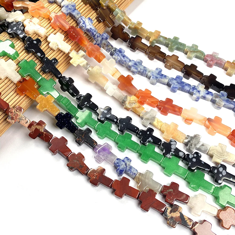 Natural stone Cross shape agates Beaded quartz Loose Spacer Beads For jewelry making DIY bracelet necklace accessories 12x16x5mm
Natural stone Cross shape agates Beaded quartz Loose Spacer Beads For jewelry making DIY bracelet necklace accessories 12x16x5mm