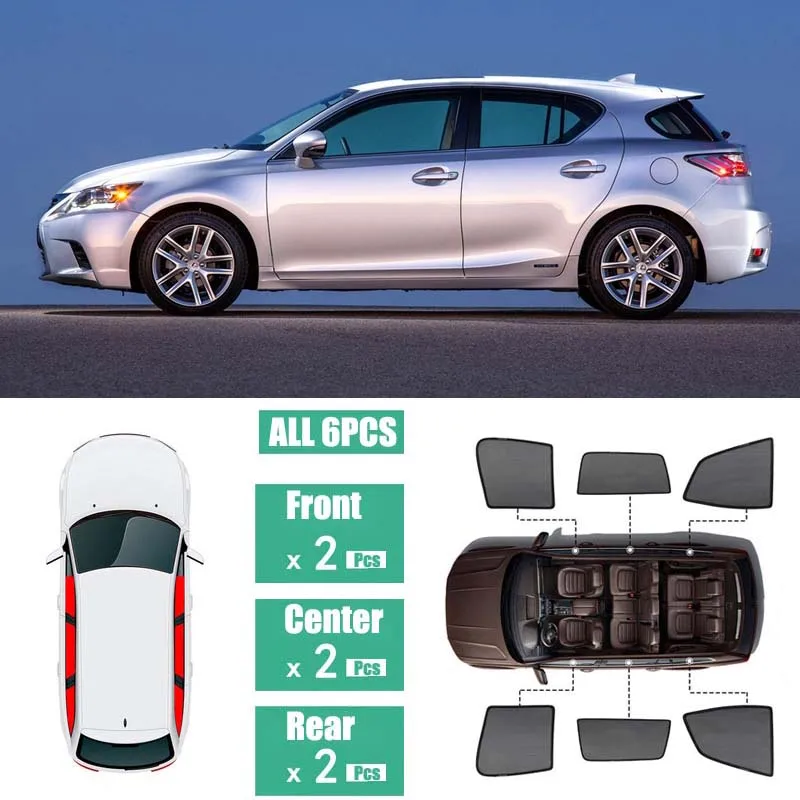 Side Windows Magnetic Sun Shade UV Protection Ray Blocking Mesh Visor Fit For Lexus CT 2010-2016 
Side Windows Magnetic Sun Shade UV Protection Ray Blocking Mesh Visor Fit For Lexus CT 2010-2016