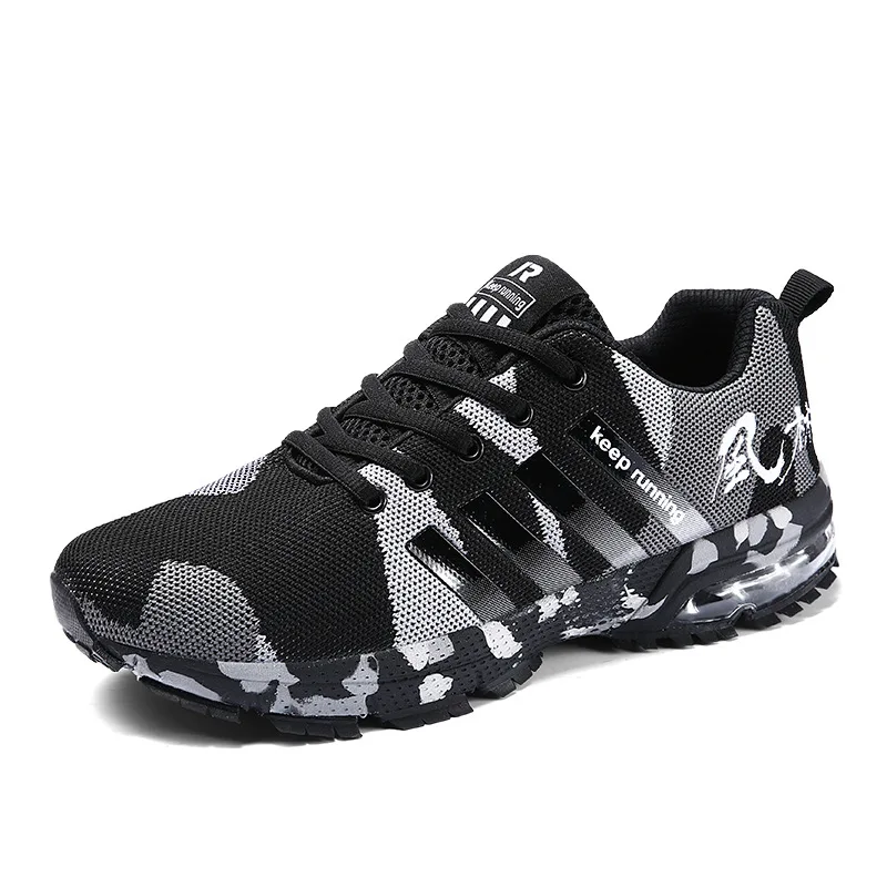 New Style COUPLE'S Air Cushion Shoes Versatile Mesh Camouflage through Sports Footwear Large Size Running Shoe
New Style COUPLE'S Air Cushion Shoes Versatile Mesh Camouflage through Sports Footwear Large Size Running Shoe