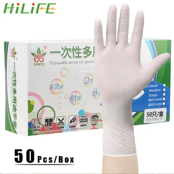HILIFE Disposable Acid and Alkali Laboratory Gloves Universal 50Pcs/Box Rubber Latex Gloves For Kitchen/Dishwashing/Garden
HILIFE Disposable Acid and Alkali Laboratory Gloves Universal 50Pcs/Box Rubber Latex Gloves For Kitchen/Dishwashing/Garden