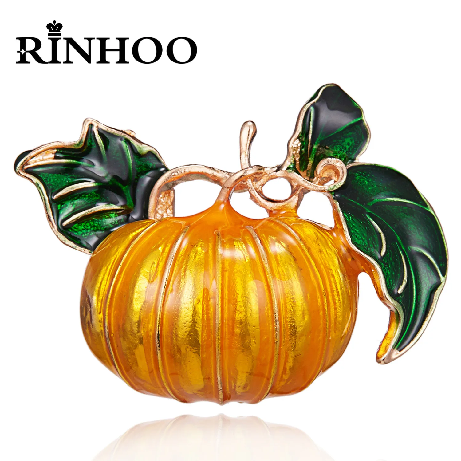 Rinhoo Хэллоуин искусство для женщин желтое растение сумка эмалированные булавки