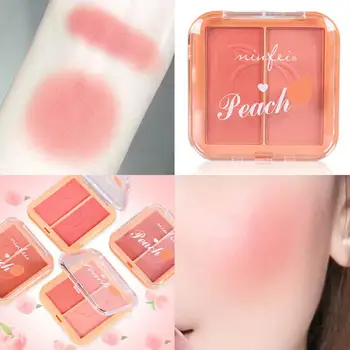 Two-Color Three-Dimensional Peach Blusher Blush Tray Face Palette Natural Delicate Face Contour Modification Cosmetics TSLM1
Two-Color Three-Dimensional Peach Blusher Blush Tray Face Palette Natural Delicate Face Contour Modification Cosmetics TSLM1