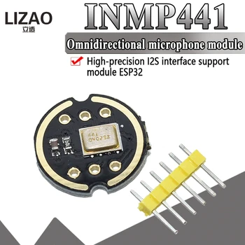 official Omnidirectional Microphone Module I2S Interface INMP441 MEMS High Precision Low Power Ultra small volume for ESP32
official Omnidirectional Microphone Module I2S Interface INMP441 MEMS High Precision Low Power Ultra small volume for ESP32