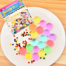 100 pièces bonsaï en pot Hydrogel cristal sol eau perles Bio Gel boue plante poussent magique gelée boules Orbiz pour fleur mariage décor(China)