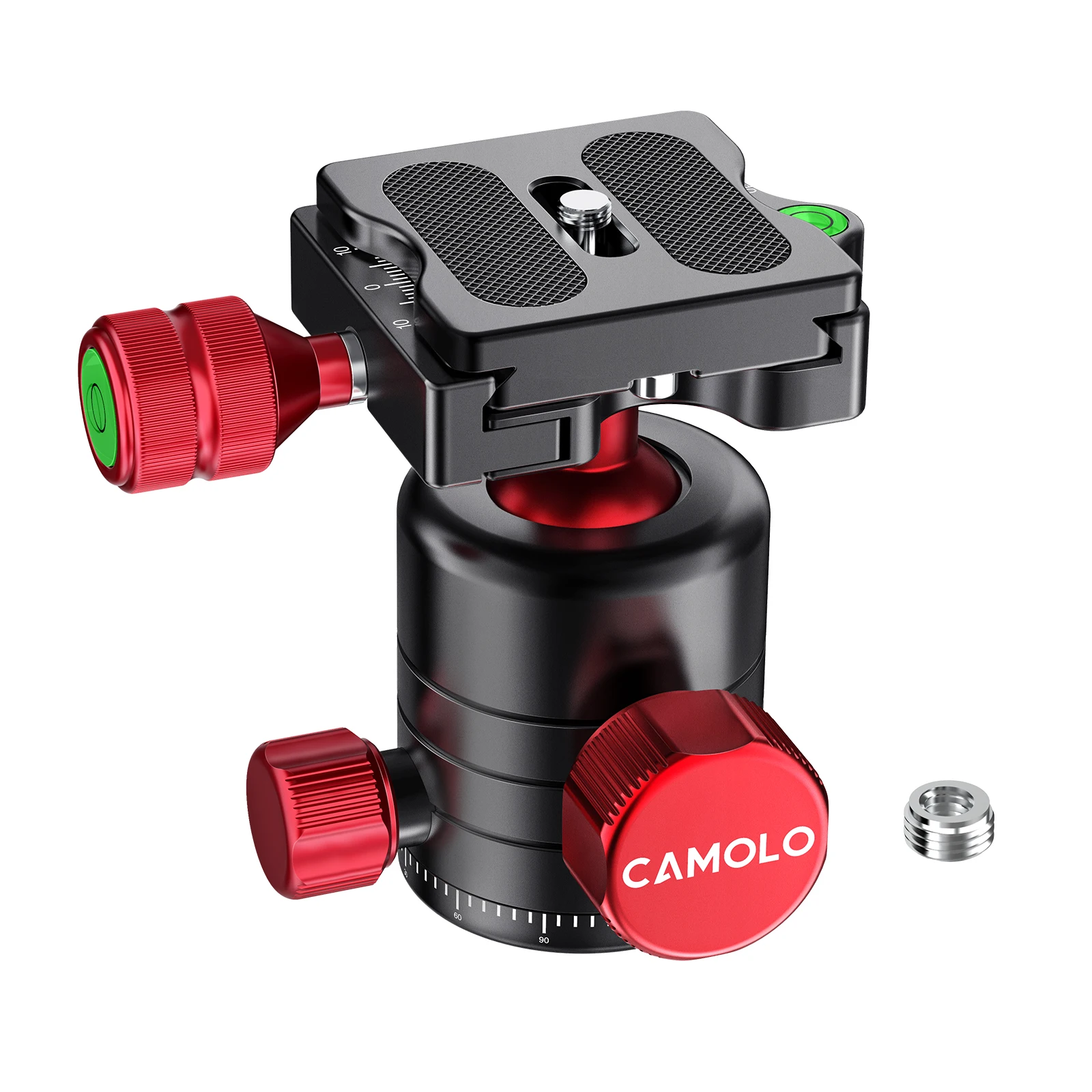 CAMOLO 360-Degree Rotation Double Panoramic Ballhead Tripod Head with Quick Release Plate with Arca for Tripod Camera Gopro
CAMOLO 360-Degree Rotation Double Panoramic Ballhead Tripod Head with Quick Release Plate with Arca for Tripod Camera Gopro