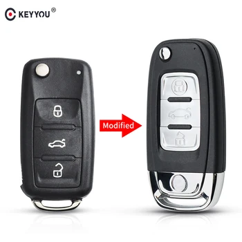 KEYYOU Modified Folding Flip Remote Car Key Shell Cover For VW VOLKSWAGEN Jetta MK6 tiguan Passat Bora Polo Beetle 3 Buttons
KEYYOU Modified Folding Flip Remote Car Key Shell Cover For VW VOLKSWAGEN Jetta MK6 tiguan Passat Bora Polo Beetle 3 Buttons
